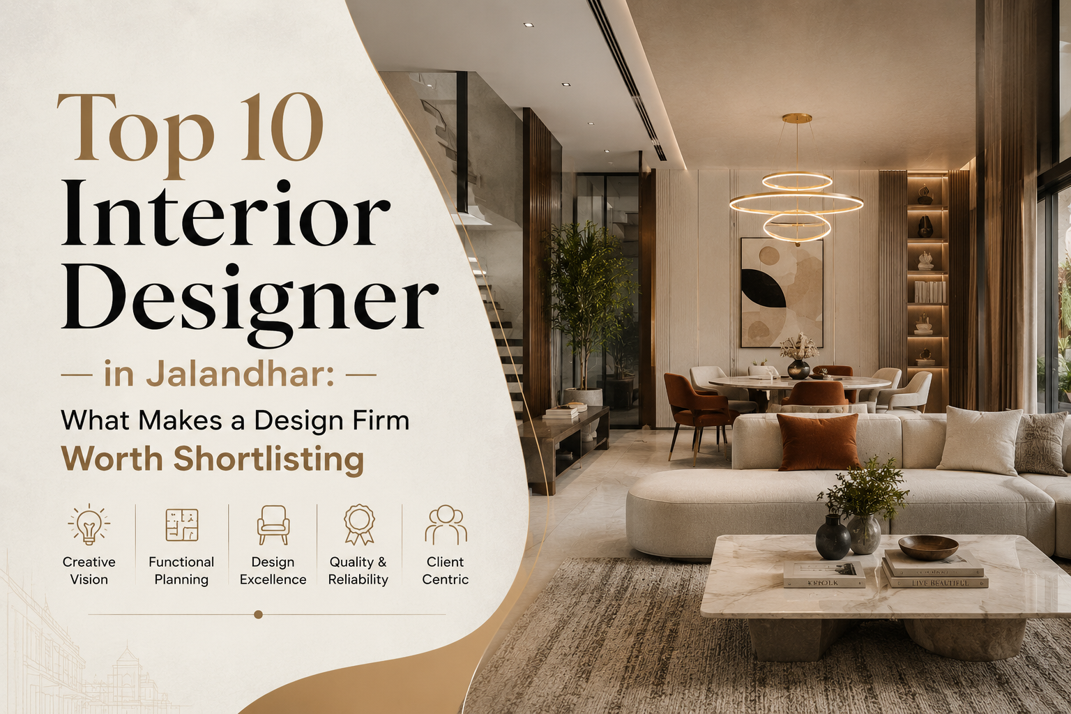 Top 10 Interior Designer in Jalandhar: What Makes a Design Firm Worth Shortlisting